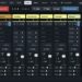 Analog Dessert Remote mixer view with track faders, clip slots, sends and transport controls.